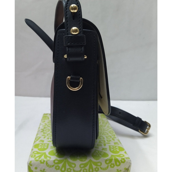 Marc Jacobs Mini Rider Colorblock Brown Leather Saddle Crossbody Bag - Picture 5 of 16